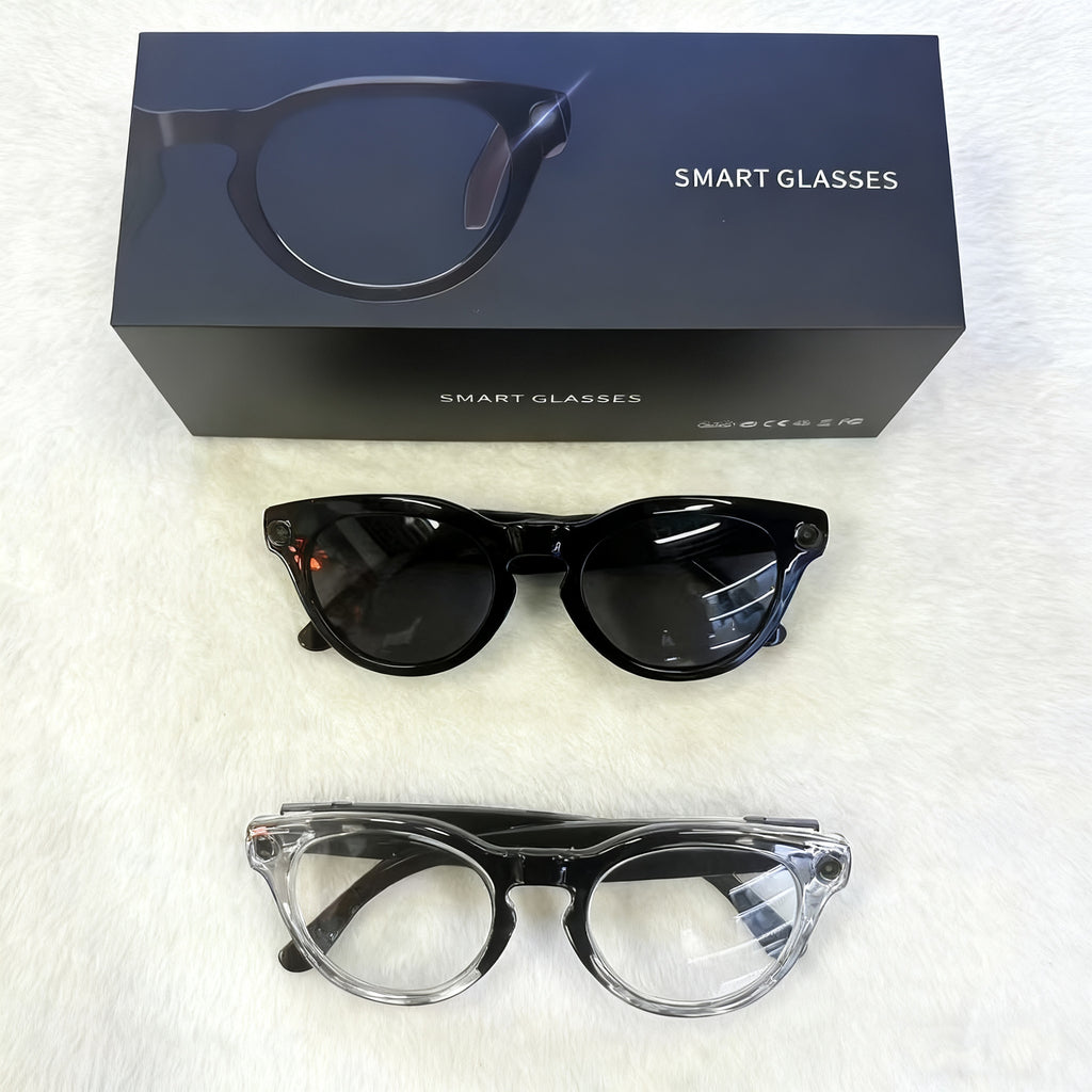 V03-T6Smart Glasses800100 Megapixel Camera with Image Stabilization1200P Video Recording Audio Recording AI Translation Recognition