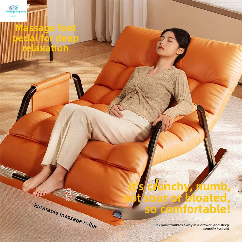 New Home Living Room Balcony Rocking Chair Recliner Adult Lazy Sofa Double Lounge Chair Adults Can Sleep