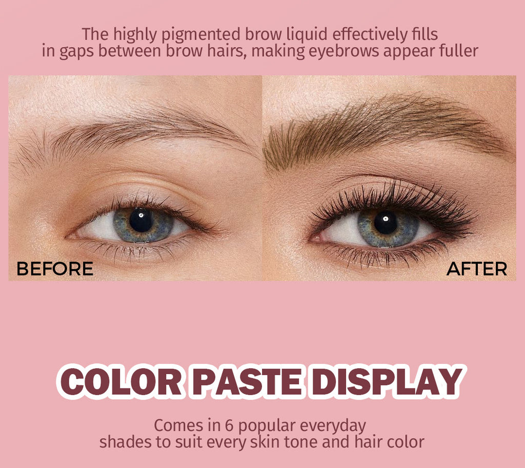 Hot-Selling Eyebrow Dye Cream Waterproof Smudge-Proof Large Brush Eyebrow Cream Long-Lasting Color No Smudging Natural Eyebrows