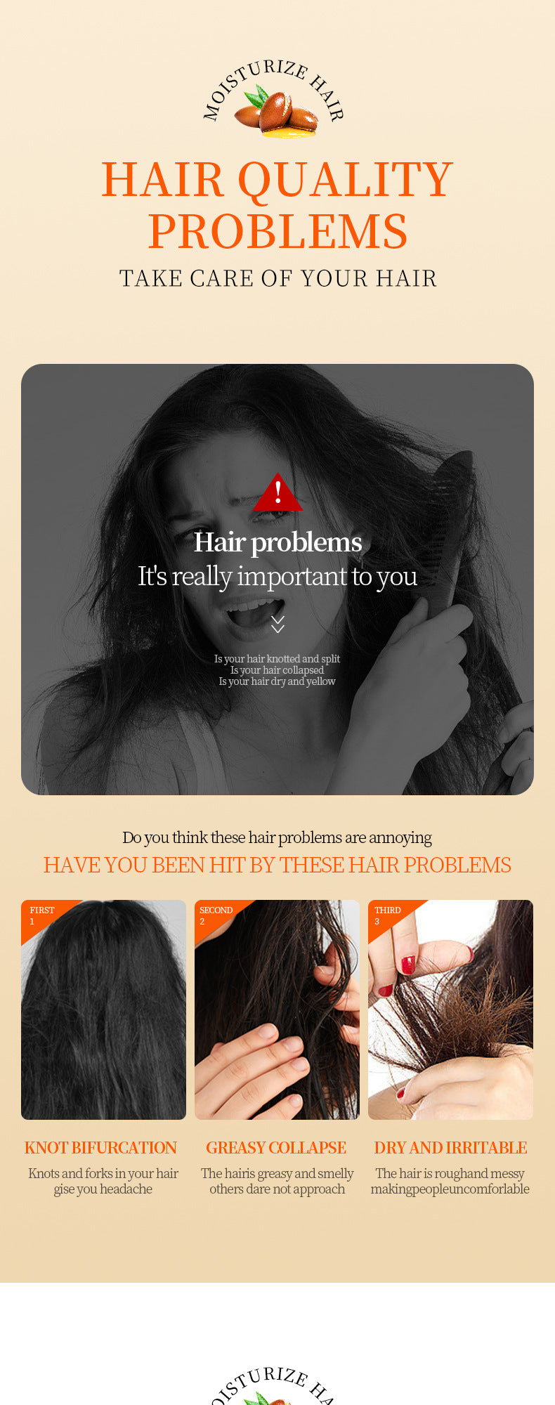 Nut Oil Hair Care Essential Oil80mlSADOER Smooth and Frizz-Reducing Conditioner  Wholesale