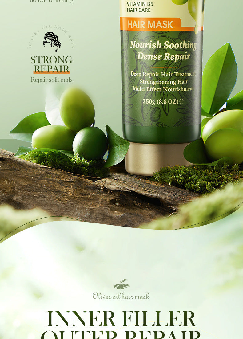 Olive Oil Hair Mask SADOER Repair Smooth Nourishing Hair Conditioner Cross-Border Wholesale