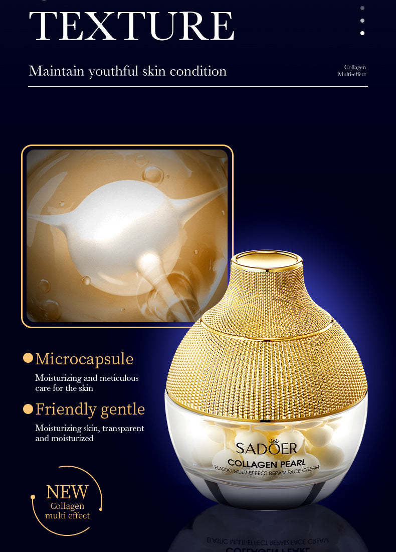 Pearl Cream70g SADOER Collagen Hydrating Moisturizing Cream  Foreign Trade Wholesale