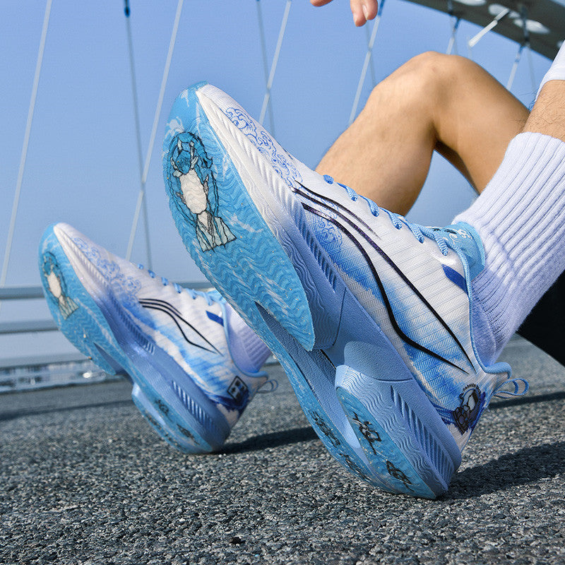 Autumn New Parent-Child Nezha Ao Bing Fashion Casual Sports Shoes Popcorn Carbon Plate Lightweight Comfortable Running Shoes