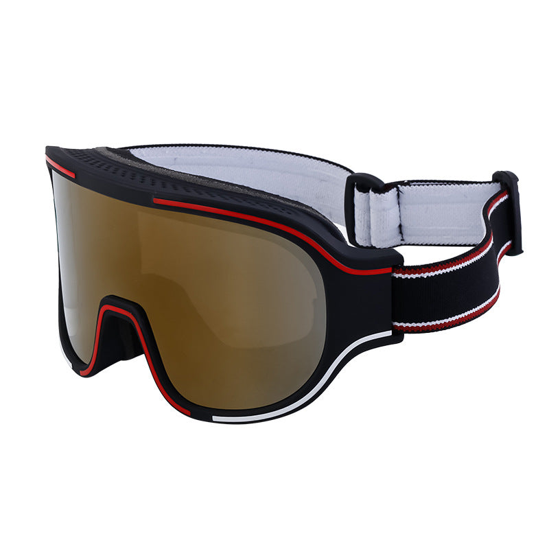 Fashion Large Frame Integrated Sunglasses for Women Trendy Sports Outdoor Cycling Windproof Coldproof Anti-fog Ski Goggles for Men