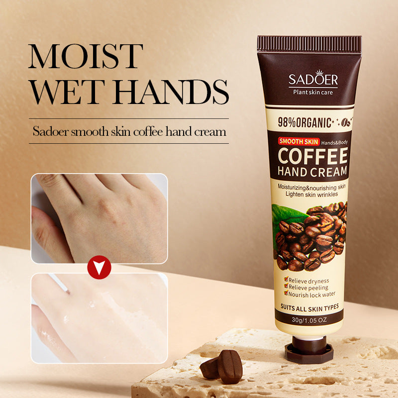 Coffee Hand Cream30g SADOER Moisturizing, anti-chapped, hydrating hand cream for  foreign trade wholesale