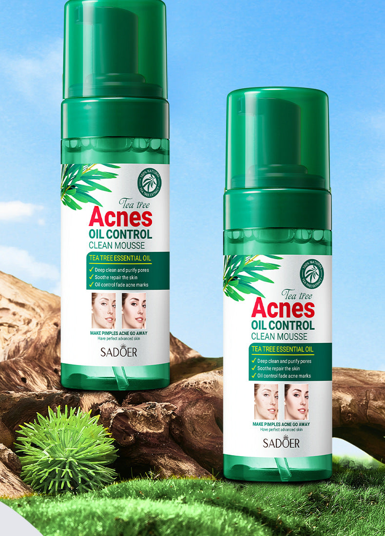 Tea Tree Skincare Set SADOER Cleansing, moisturizing, hydrating five-piece set for  foreign trade wholesale