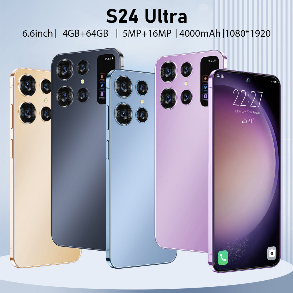 S24U+AliExpress7.0Large Screen Smartphone8+256G All-in-One Mobile Phone Source Work