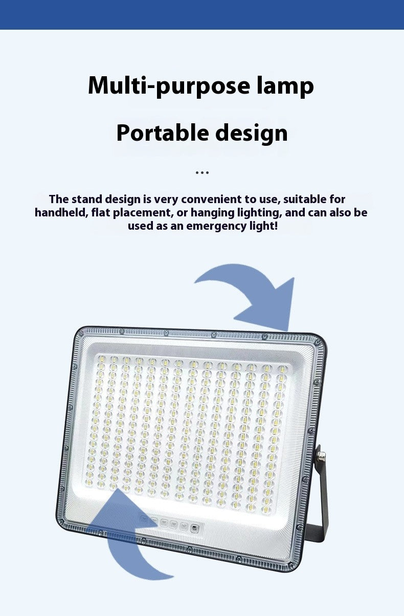 High-Power Outdoor Household Garden Solar Flood Lights Waterproof Rural Engineering Street Lighting Investment Cross-Border
