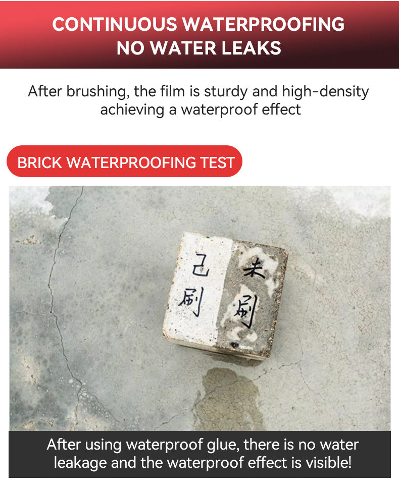 Transparent Waterproof Adhesive Custom Wholesale Exterior Wall Roof Bathroom No-Brick Breaking Leak Repair Coating Sealant