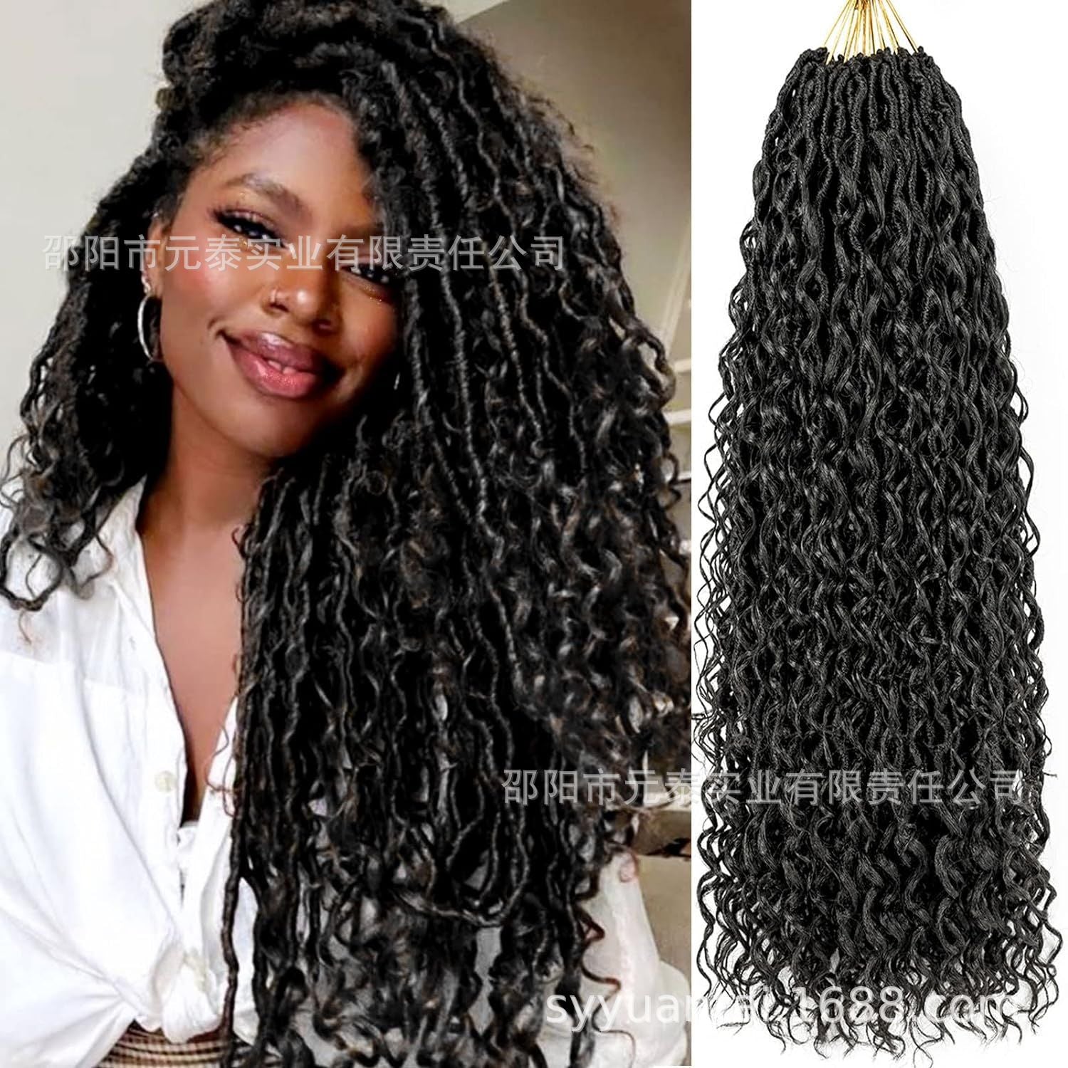Dreadlock Wig Earthworm Curl Butterfly Faux Locs Crochet Hair African Braids Crochet Hair