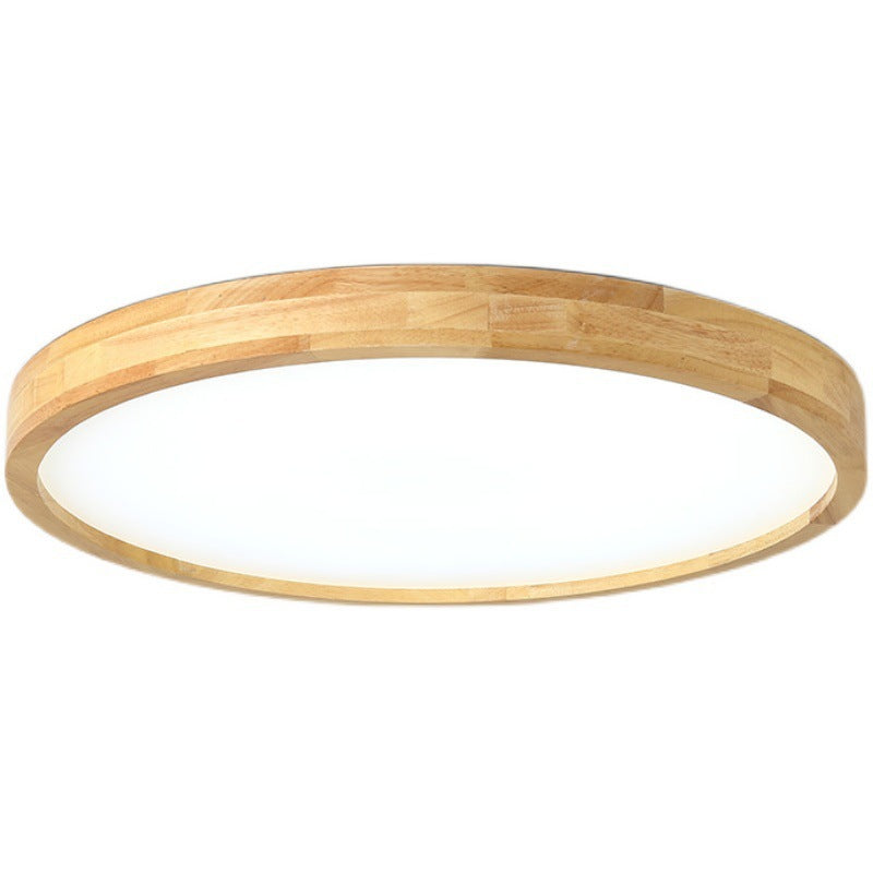 Log led Ceiling Lamp Living Room Balcony Tatami Wabi-Sabi Style Japanese Style Wood Art Corridor Nordic round bedroom