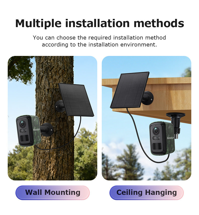 Exclusive Supply4G Solar Camera Outdoor Camouflage Battery Camera3MP High Definition Full Color Night Vision Surveillance