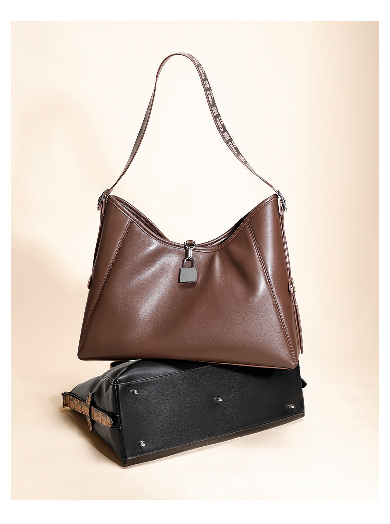 High-End Melad Crossbody Bag New Commuter Retro Tote Bag Large Capacity Versatile Single Shoulder Women's Bag Mother Bag