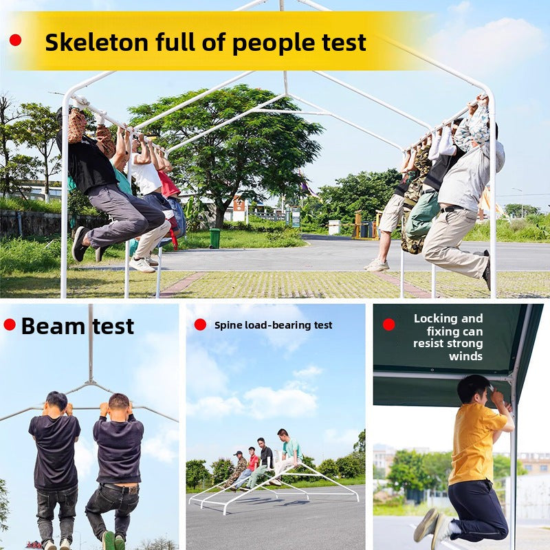 Customizable Advertising Internet Celebrity Tent for Night Market Stall Use, Four-Corner Rain Shelter, Sun Protection Car Tent, Outdoor Commercial Sunshade