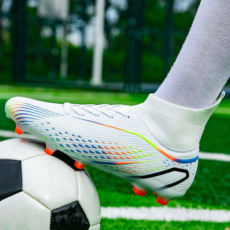 New football shoes for men and women AG Long Spike gold Competition Student Training Shoes Artificial Turf TF Wholesale of Broken Nails