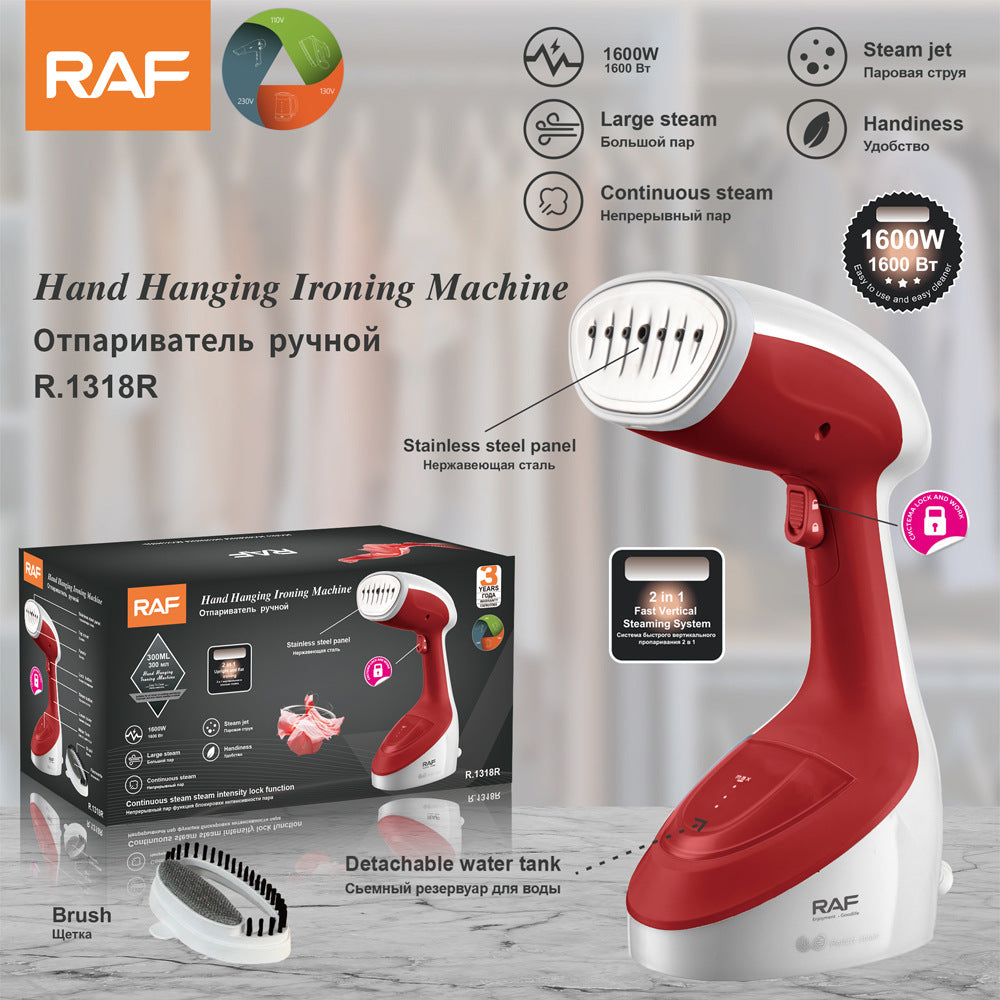 RAF EU Standard Handheld Electric Iron Steam Small Household Garment Steamer Mini Ironing Machine Garment Steamer Iron