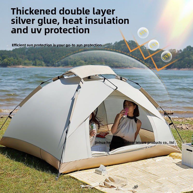 Outdoor Tent Fully Automatic Sunproof Windproof Quick Open Home Folding Waterproof Camping Picnic Tent