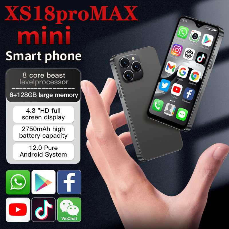 XS18promax Mini Android Smartphone3Inch mini Smart Small Phone Backup Device