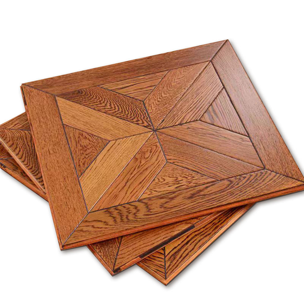 15mm Customizable Square Rosewood Parquet Wood Flooring | Multi-Layer Engineered Panels Outdoor Waterproof Luxury Premium