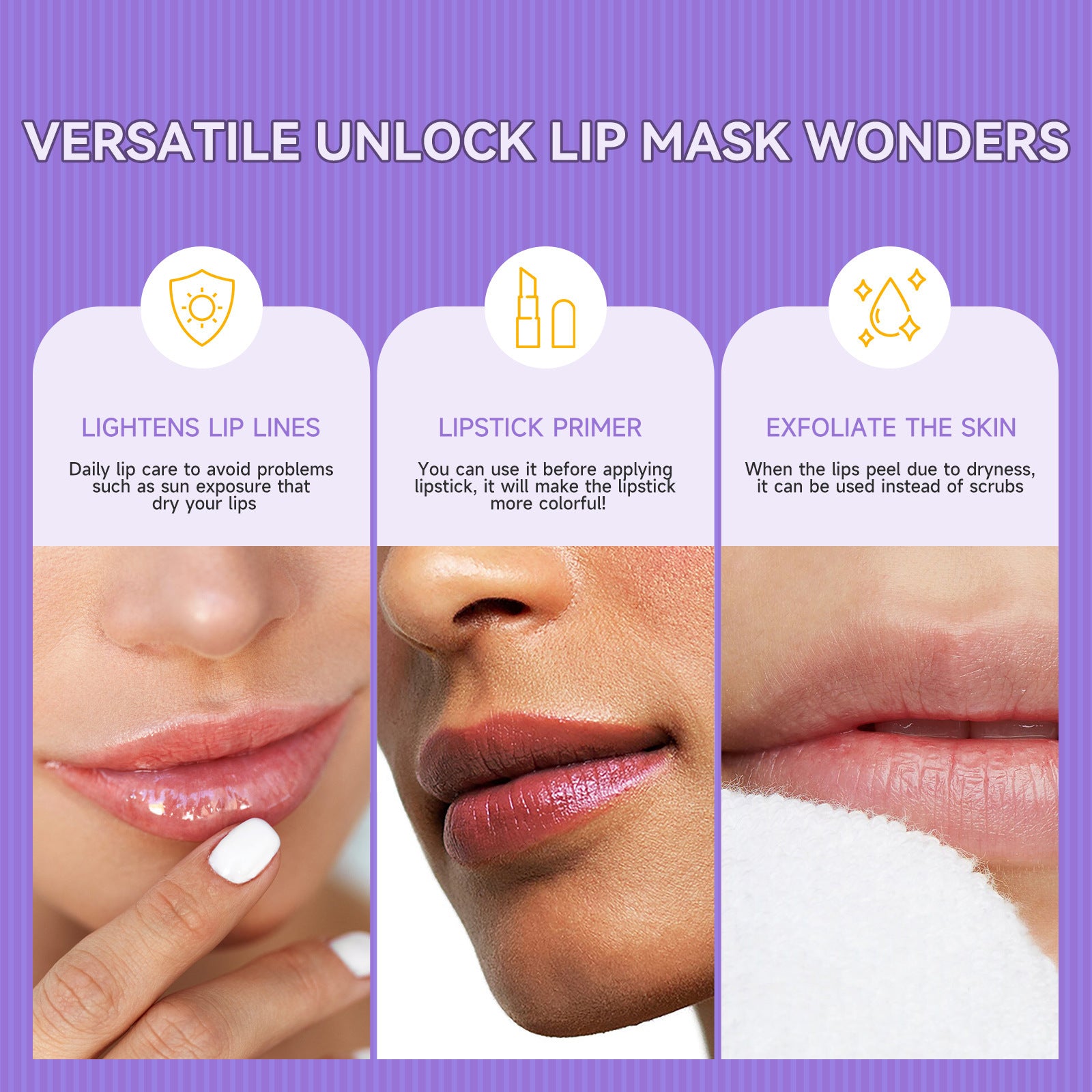 Honey Sakura Autumn and Winter Lightening Lip Lines Moisturizing Lip Balm Scrub Exfoliating Sleeping Lip Mask Set