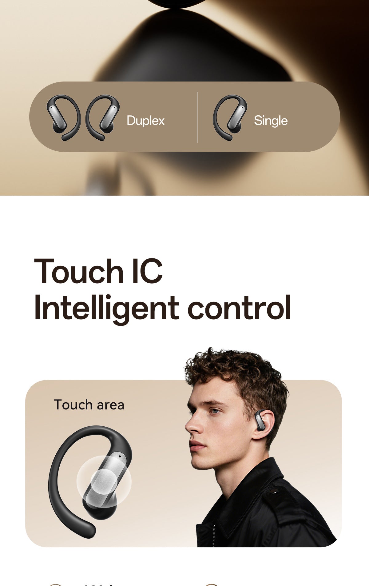 2025New M140Long Battery Life Ear-Hook Headphones Private Model High Appearance Long Battery Life Wireless Bluetooth Headphones