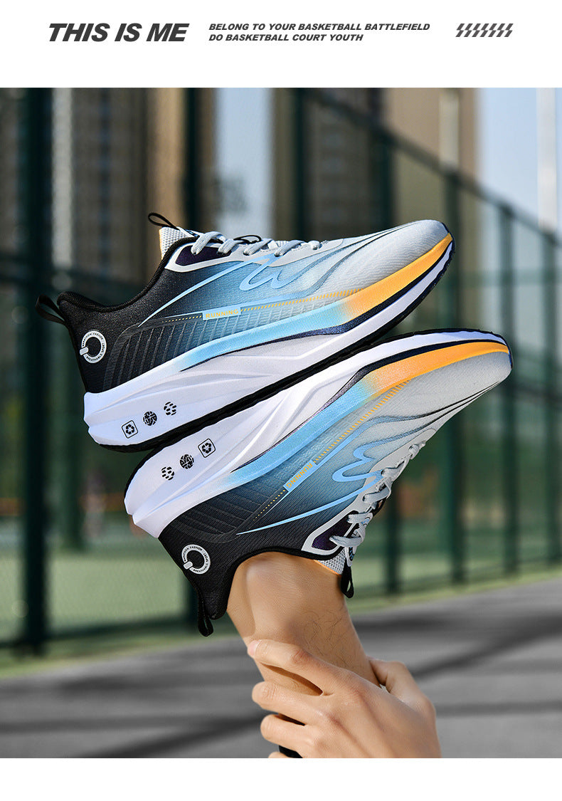 2025Large Size Marathon Running Shoes for Men and Women, Outdoor Aerobic Running, Lightweight and Breathable, Student Physical Test Running Shoes