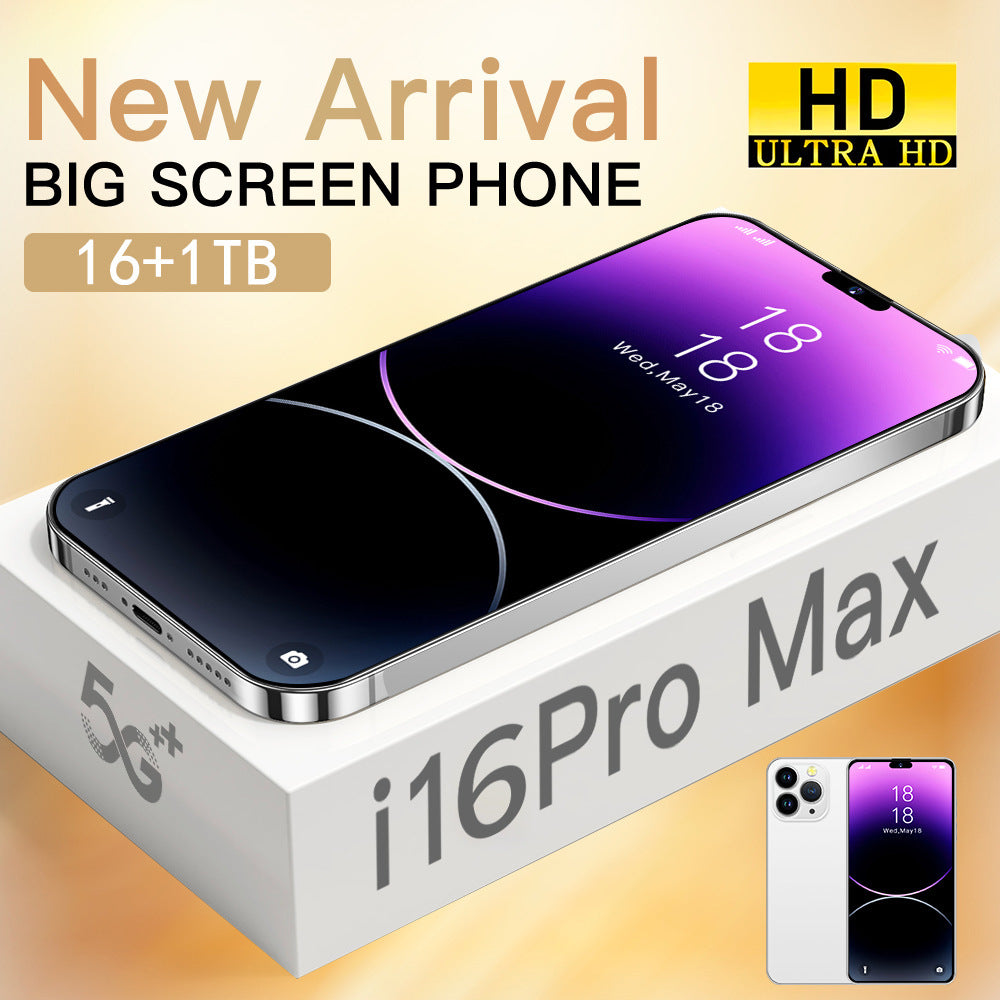 Mobile Phone i16 Promax 16+1T HD Large Screen Genuine Smart In Stock Foreign Trade Wholesale