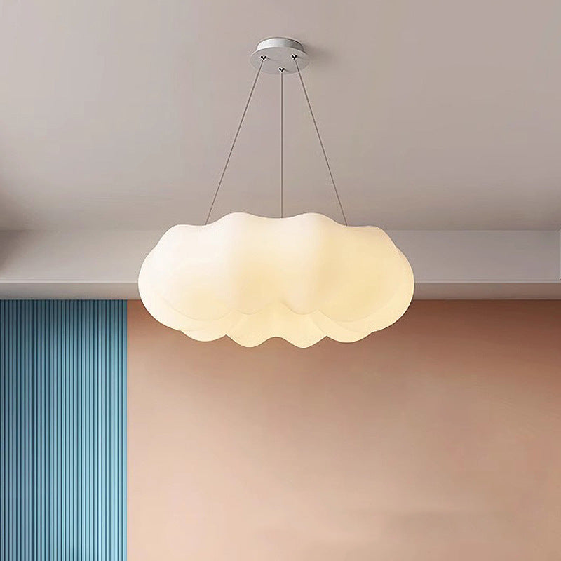 Pumpkin Ceiling Light Cream Style Creative Cloud Master Bedroom Light Round Kindergarten Princess Children's Room Light