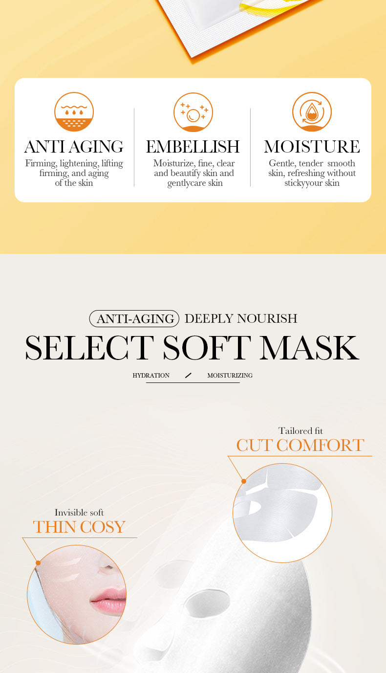 Mask30gBIOAOUA Honey Hydrating Pearl Moisturizing Rose Snail Moisturizing  Foreign Trade Wholesale