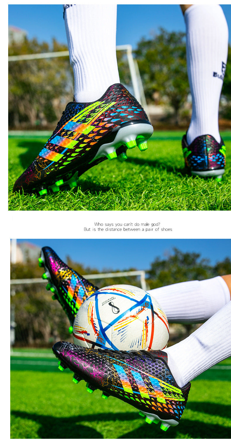 New professional football shoes for men and women AG Spike TF Broken Nail Youth Student Grassland Competition Training Shoes