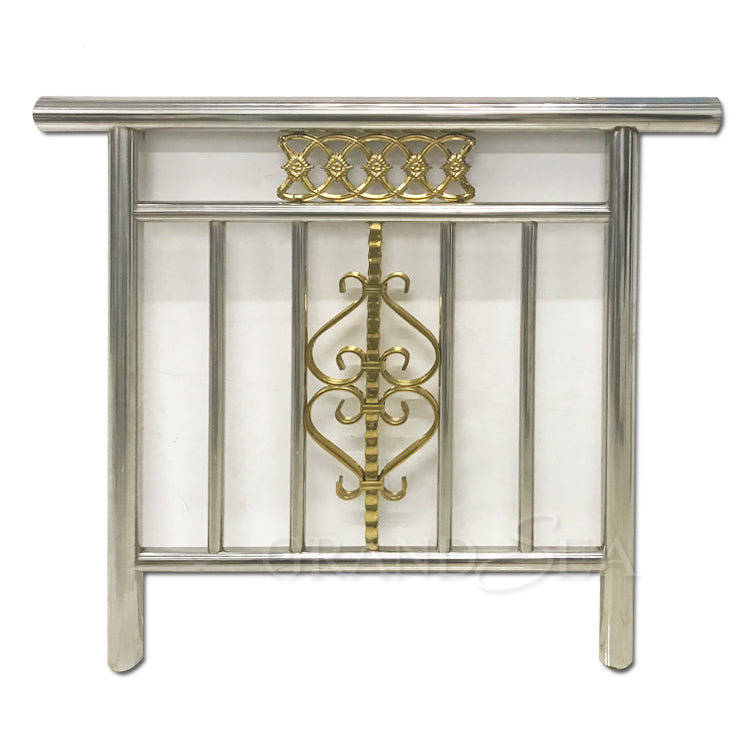 Modern Balustrade Fence Handrail Outdoor Glass Iron Balcony Stainless Steel Grill Railing Designs