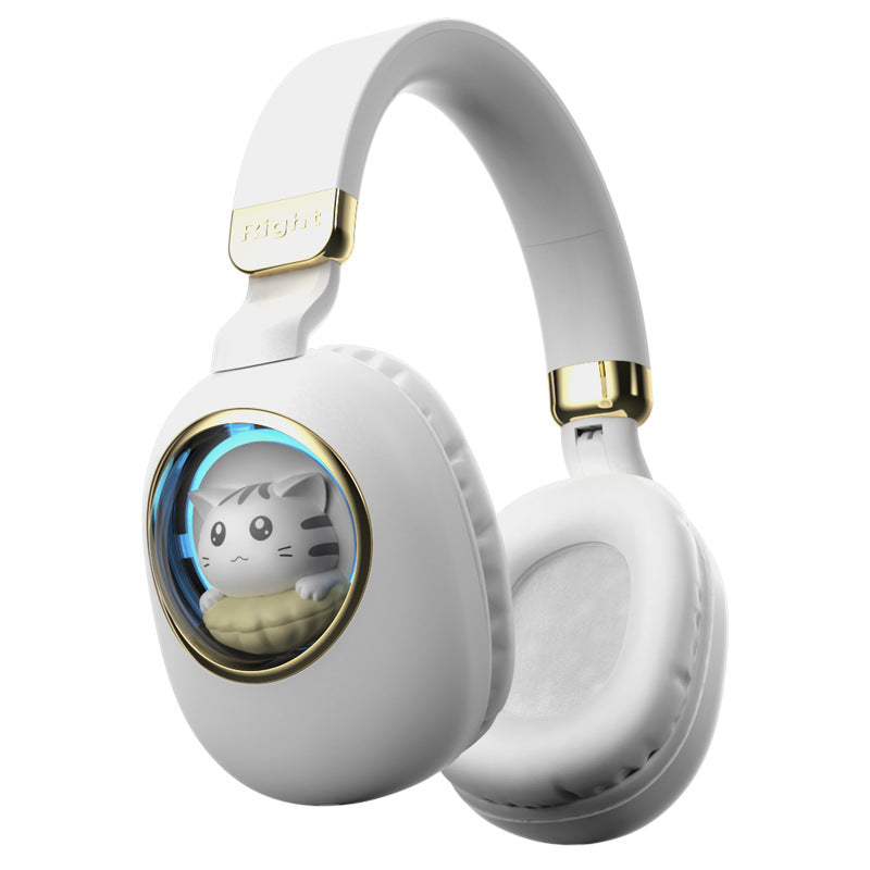 Wireless Headset Bluetooth Earphones Long Battery Life Student Children Cute Cartoon Gaming Headset