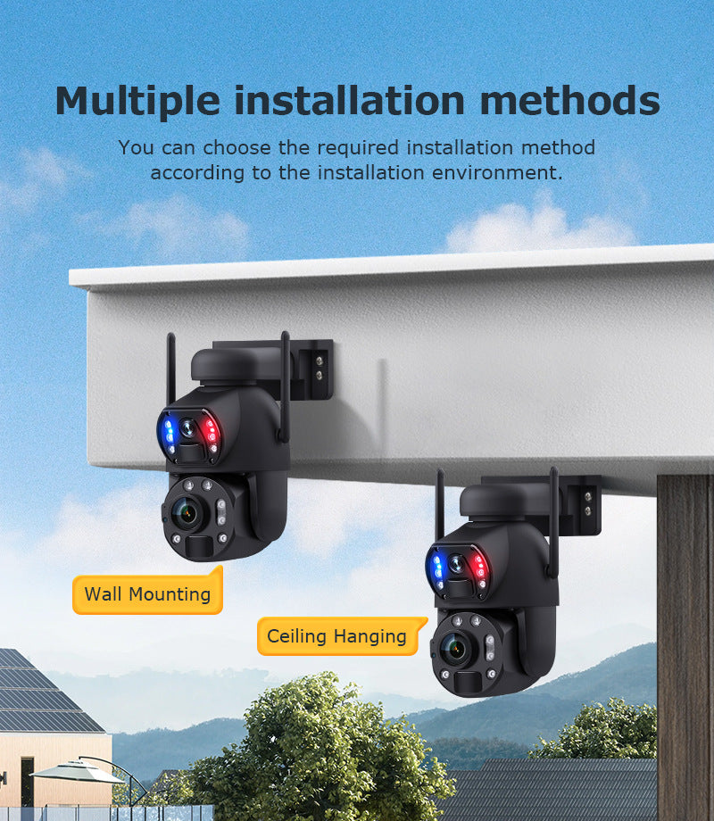 6MP High Definition Bullet Camera36Optical zoom outdoor full color night vision4G Wireless Solar Camera