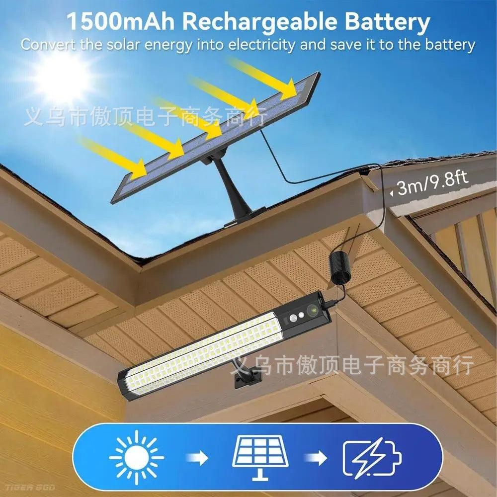 Outdoor Solar Human Body Sensor Street Light Split Light Household Waterproof Wall Light Courtyard Landscape Garage Lighting