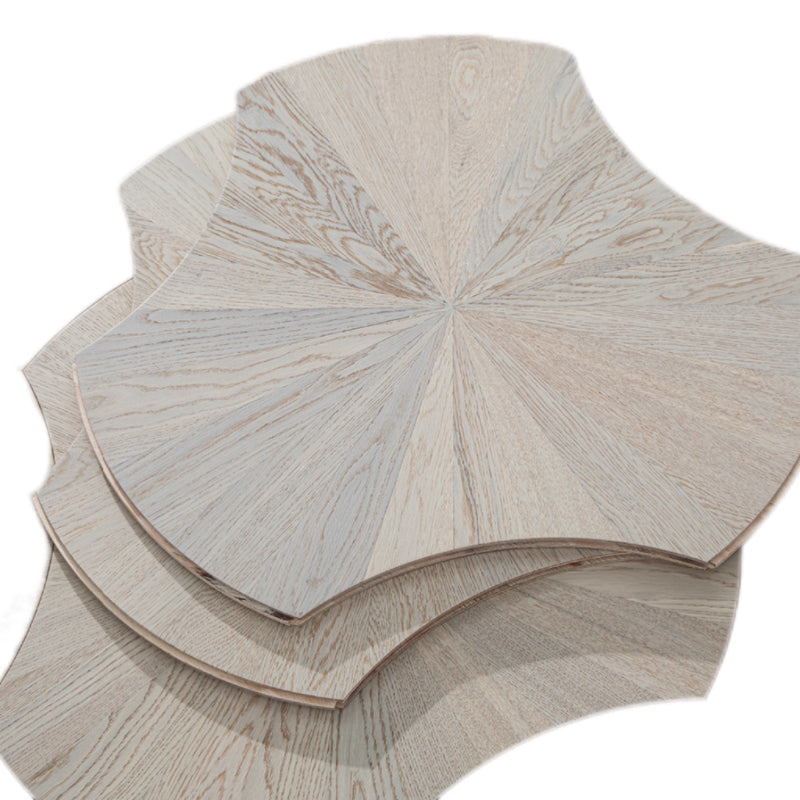 Lotus-Pattern Oak Parquet Engineered Hardwood Flooring Click Lock 3-Year Warranty Modern Design for Luxury High-end Spaces