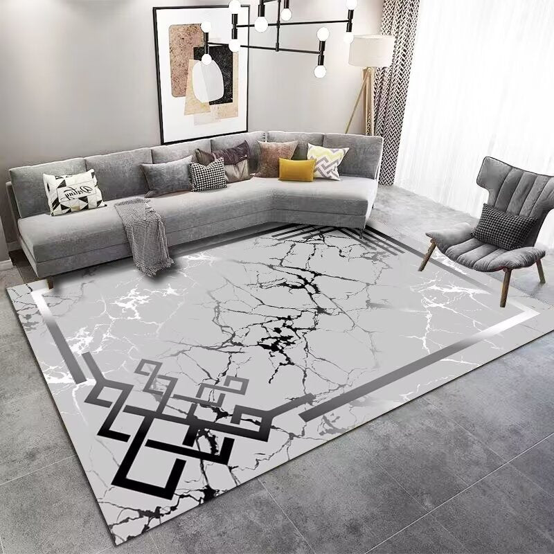 Light Luxury Living Room Carpet Sofa Coffee Table Full Carpet Home Bedroom Gray Series Dirty Resistant Mat Tapis carpet
