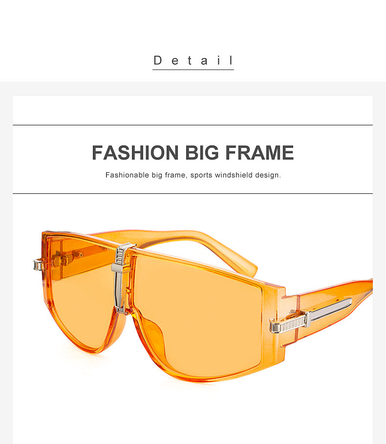 New Large Frame UV Protection Sunglasses for Women Fashionable Internet Celebrity Style Sunglasses Trendy Korean Version Glasses sunglasses