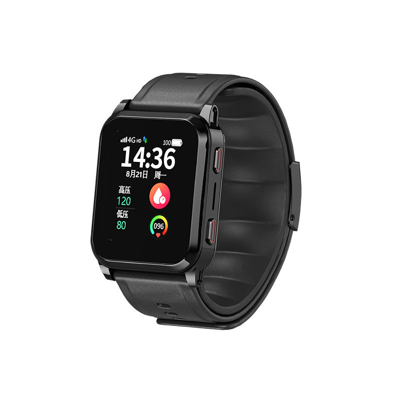 Medical Grade Blood Pressure Smart Watch for Elderly4G Card Insert Air Pump Blood Pressure Measurement Positioning Elderly Care Smart Watch