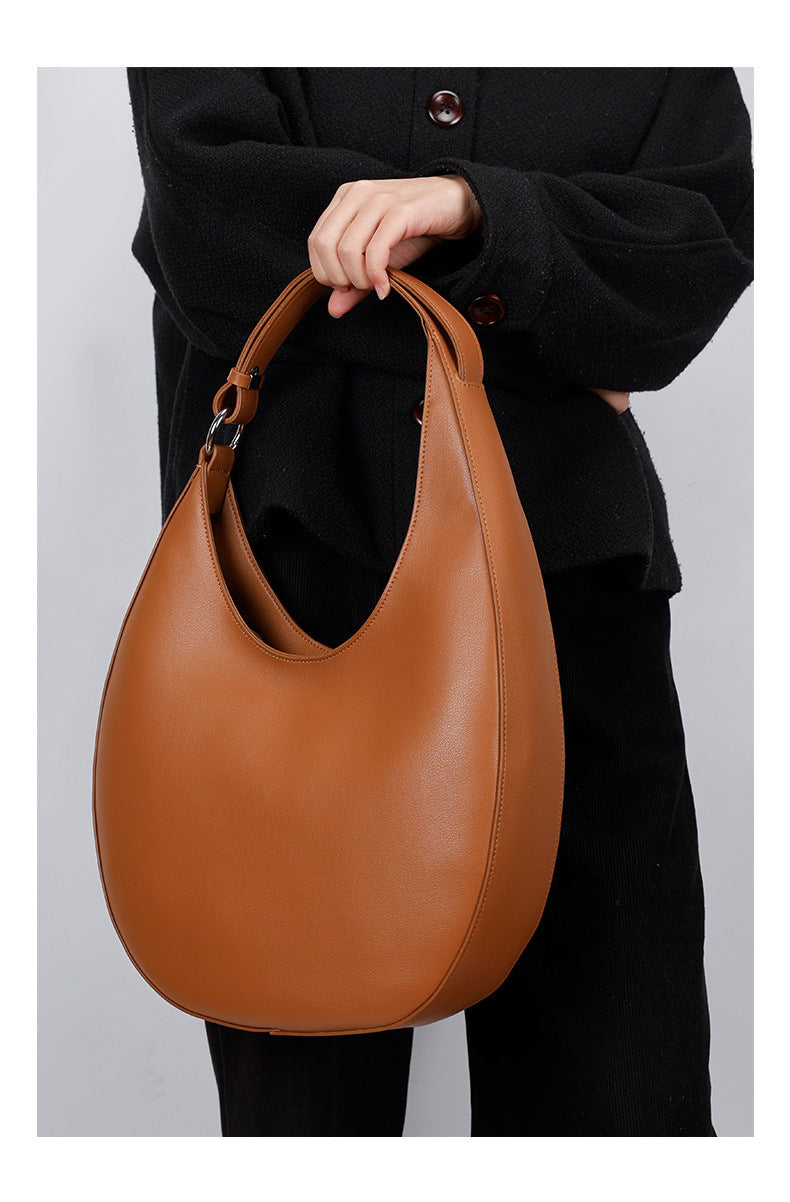 European and American Retro Women's Bag Crescent Bag Design Sense Versatile Niche Fashion Shoulder Bag Crossbody Bag