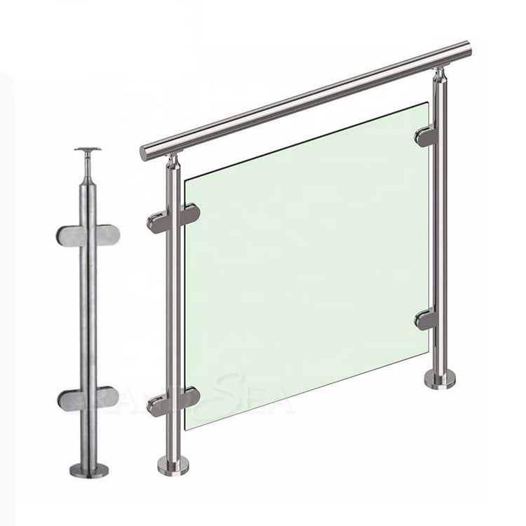 China Factory Cheap Stainless Steel Glass Balcony Railing Design