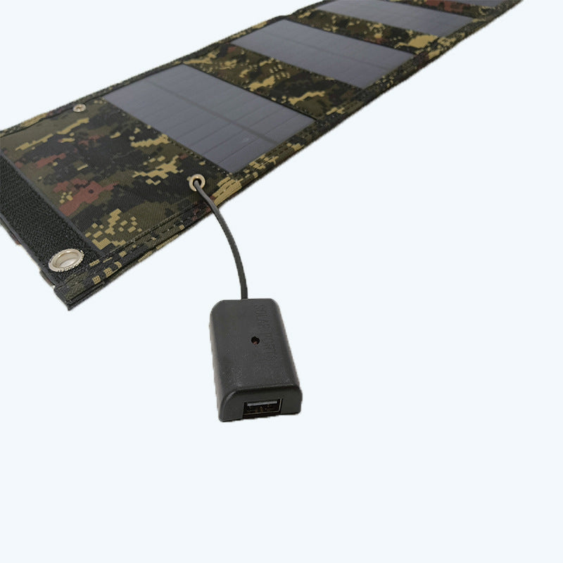 E-commerce 15W 5V USB Output Portable Solar Panel Outdoor Hiking Camping Solar Folding Bag