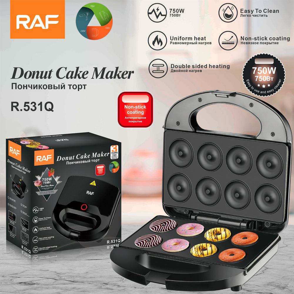 RAF European Standard Sausage Maker Household Donut Waffle Maker Breakfast Sandwich Maker Grilled Steak Maker R.531