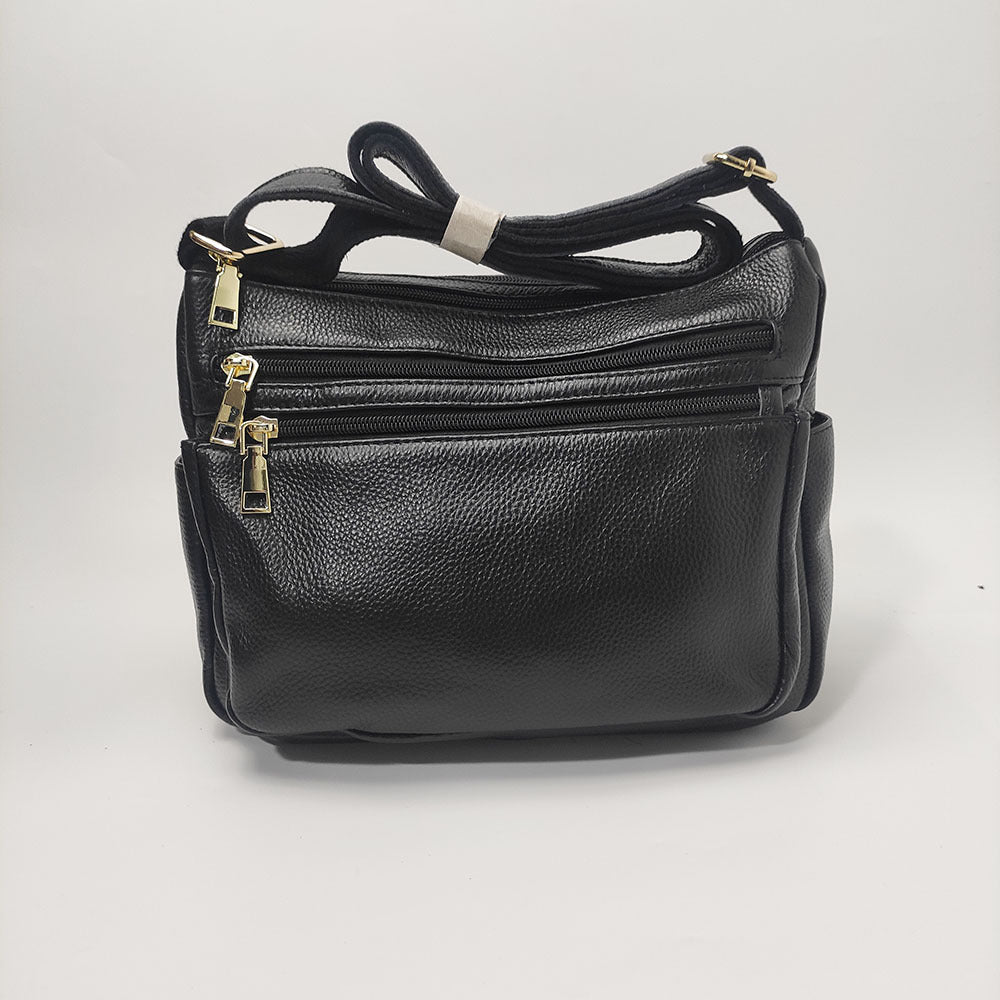 Mom's Handbag for Women2025New Genuine Leather Crossbody Bag Large Capacity Luxury Top Layer Cowhide Versatile for Middle-aged