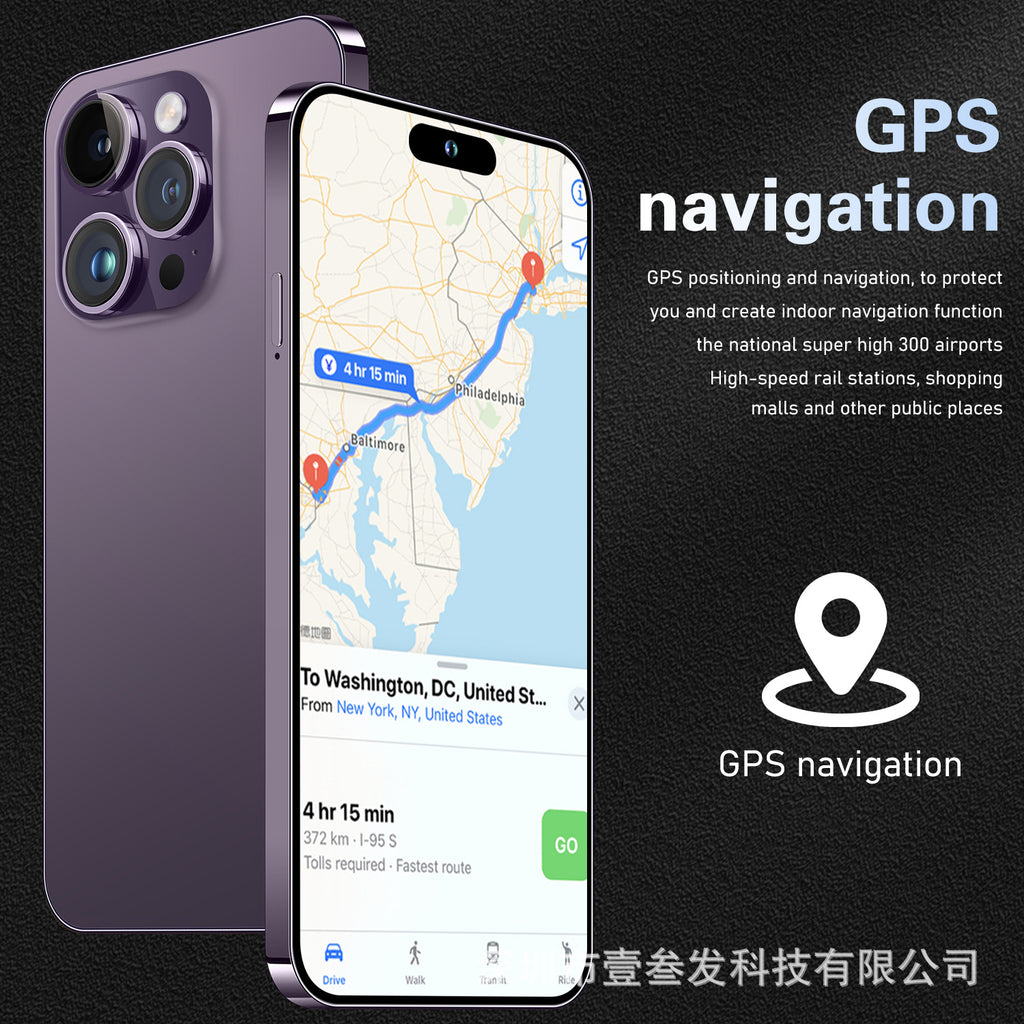 New Mobile Phone I15 ProMax Lingdong Island4+64G 6.5Inch Large Screen 4G Octa-Core Factory