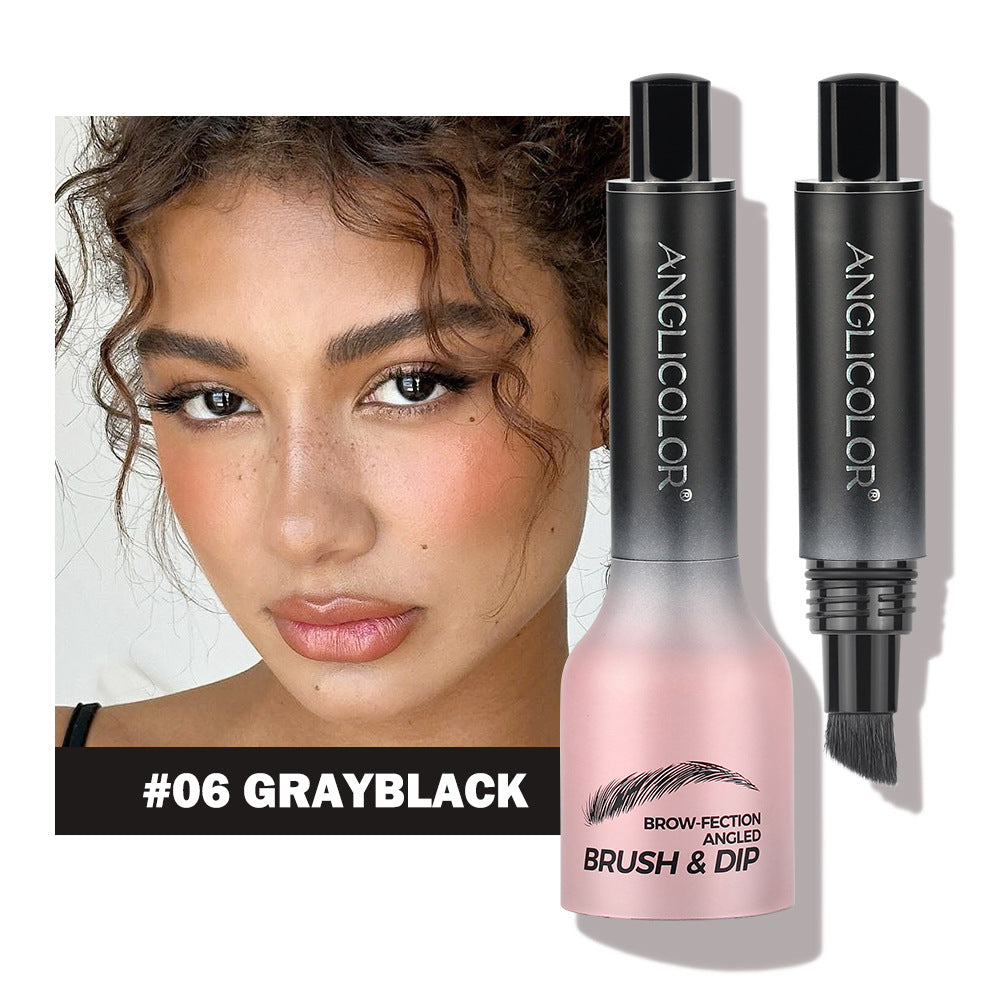 Hot-Selling Eyebrow Dye Cream Upgraded Version Press-Type Fine Brush Head Eyebrow Cream Waterproof Smudge-Proof Wild Eyebrow Pencil