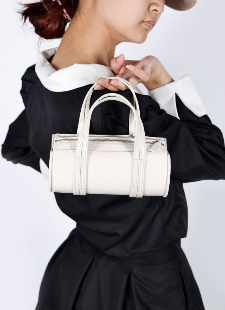 Korean Style Underarm Bag for Women, New Versatile Single Shoulder Fashionable High-End Korean Version Casual Soft Handheld Cylindrical Women's Bag