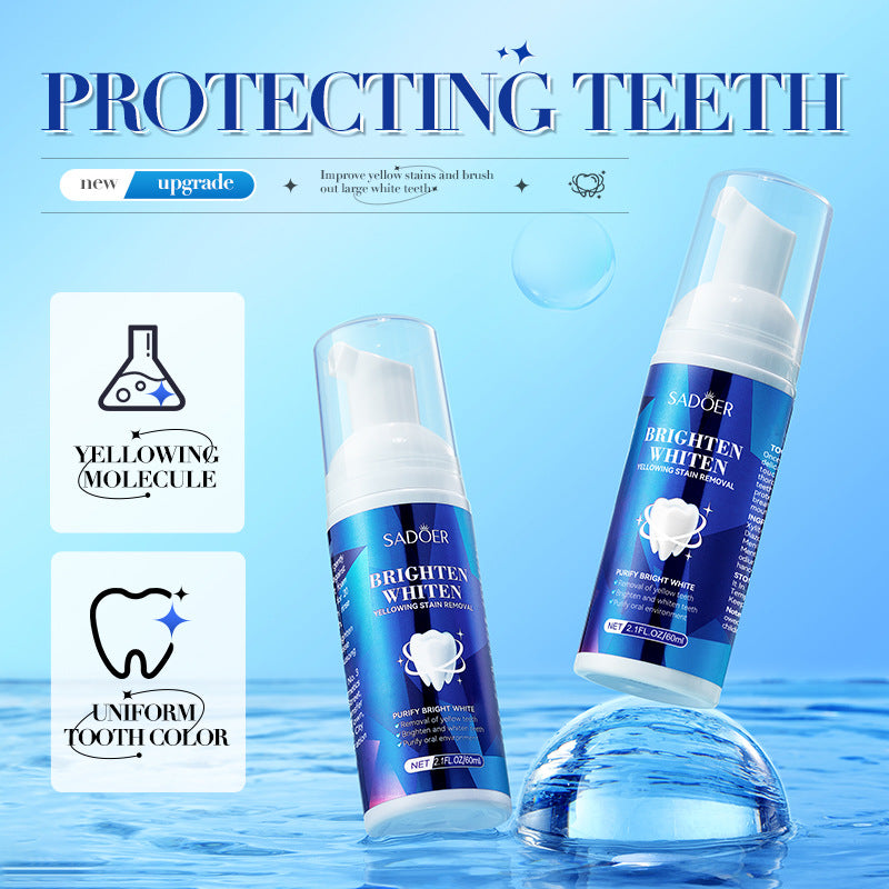 Teeth Cleaning Mousse60mlSADOER Clean Tartar, Gum, Teeth, Oral Care,  Foreign Trade Wholesale