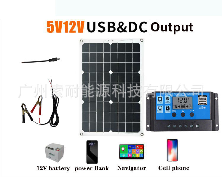 Solar Energy Kit System: 12V 1000W Inverter Controller Solar Panel Solar System