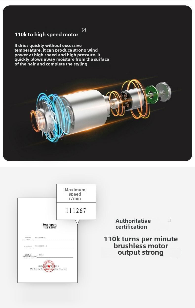 high-power hair dryer negative ion home electric hair dryer Fully Automatic Curling Iron Silent High-Speed Hair Dryer