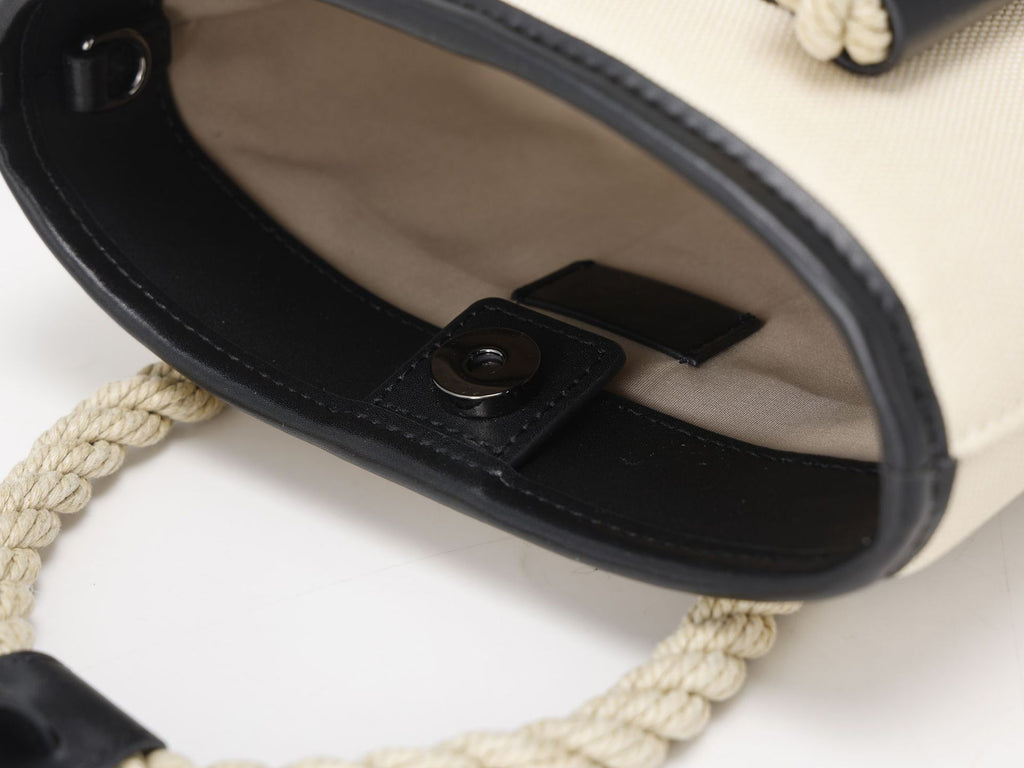 Women's Bag2024New Stylish Small Square Bag Fashionable Versatile Hemp Rope Square Handbag Color-Block Single Shoulder Crossbody Bag